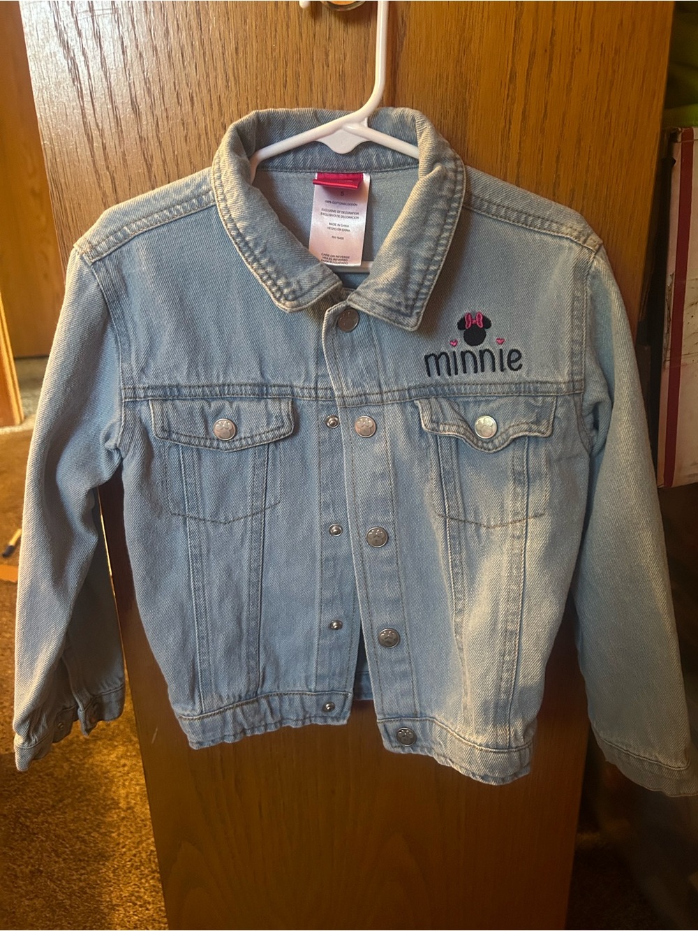Disney Light Blue Denim Minnie Jacket for Kids